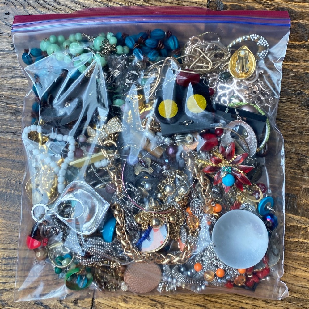 3+ Pounds of Junk Jewelry for Crafting